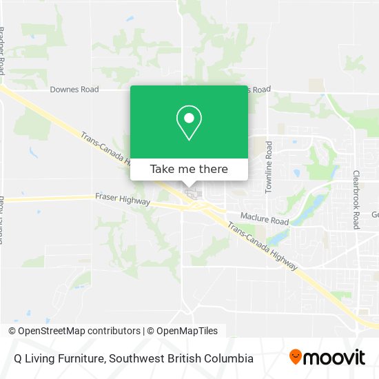 Q Living Furniture map