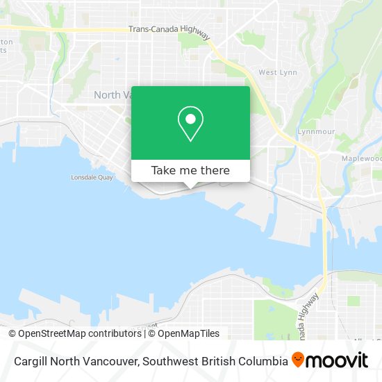 Cargill North Vancouver map
