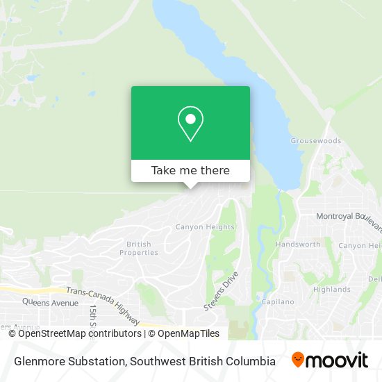 Glenmore Substation map