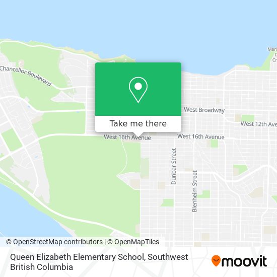 Queen Elizabeth Elementary School map