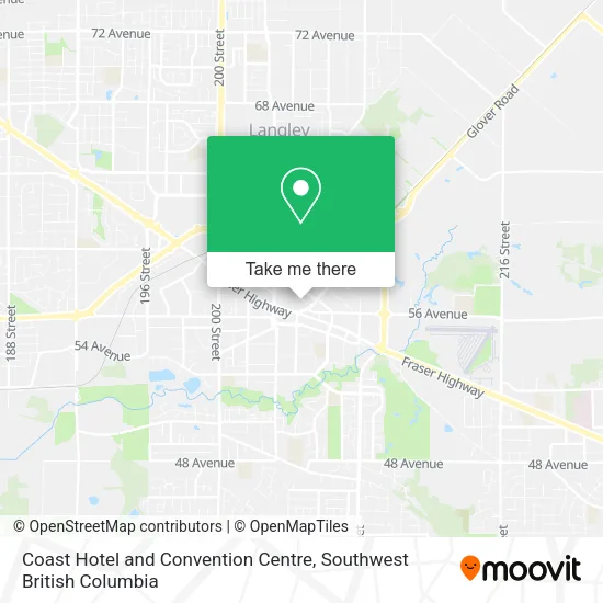 Coast Hotel and Convention Centre map