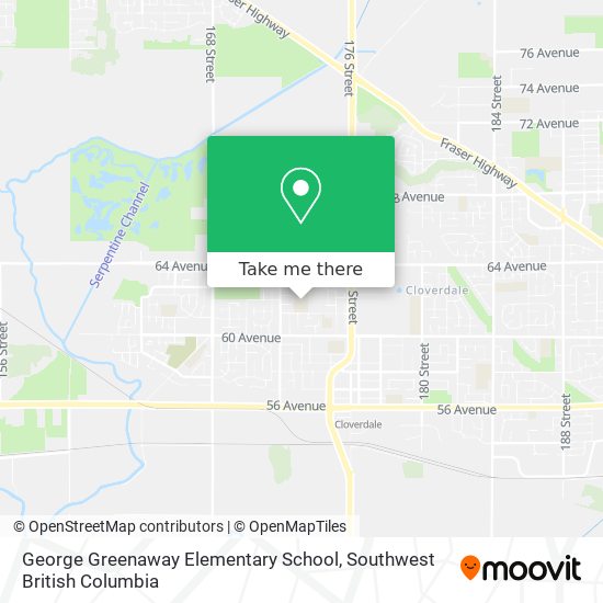 George Greenaway Elementary School map