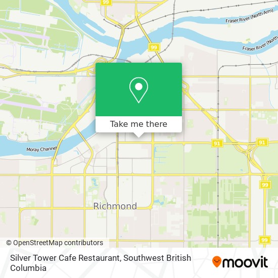 Silver Tower Cafe Restaurant map