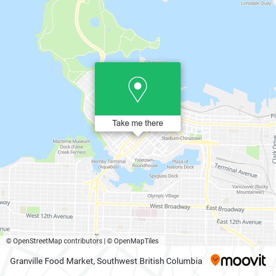 Granville Food Market map