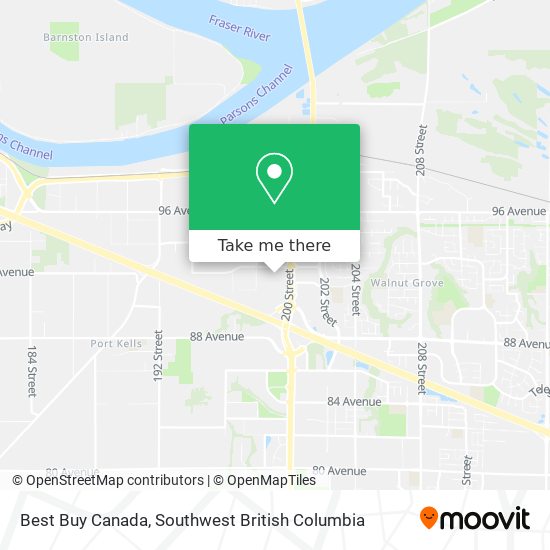 Best Buy Canada map