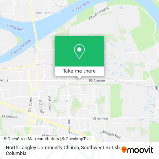 North Langley Community Church map