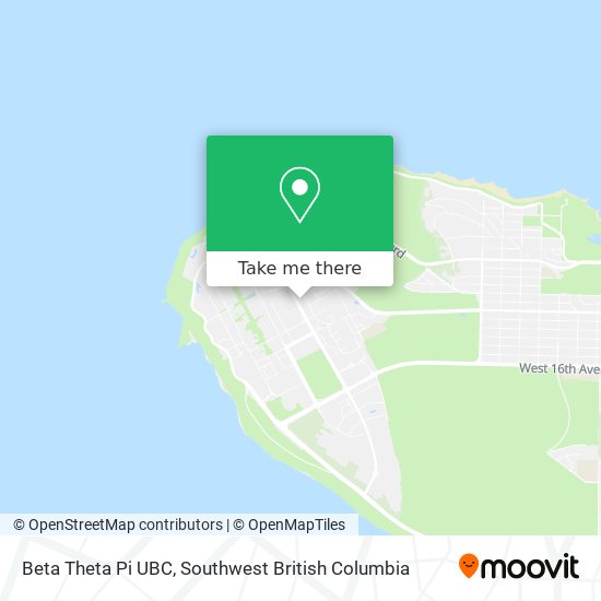 Beta Theta Pi UBC map