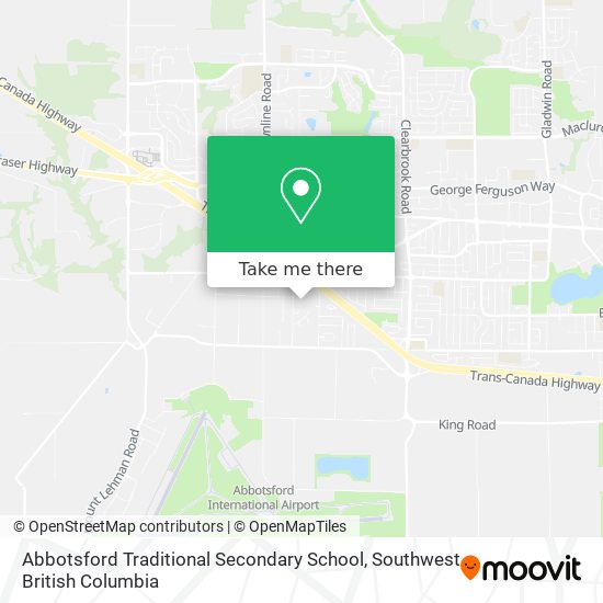 Abbotsford Traditional Secondary School map