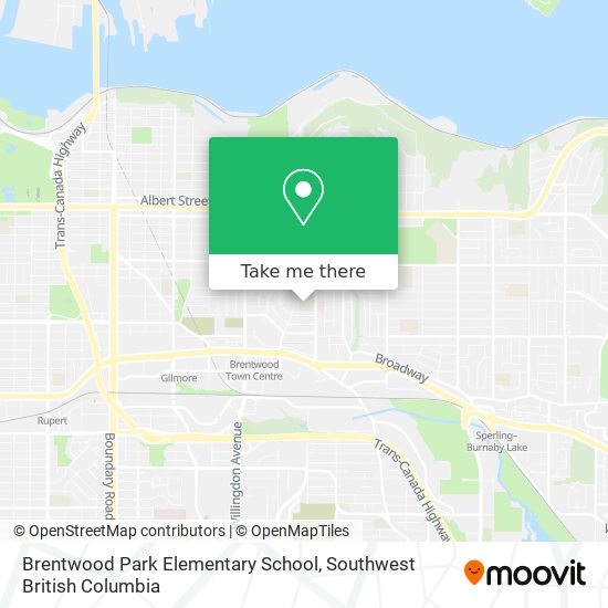 Brentwood Park Elementary School map