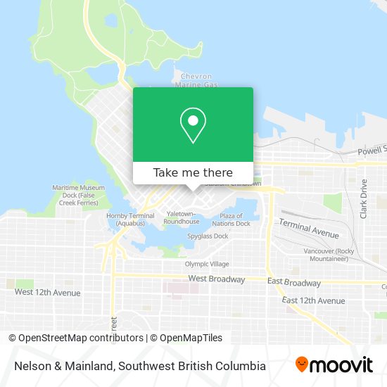 Nelson & Mainland map