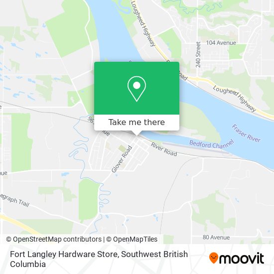 Fort Langley Hardware Store map