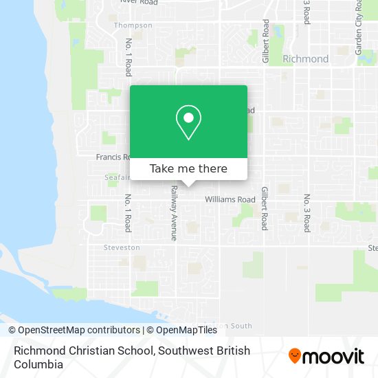 Richmond Christian School map