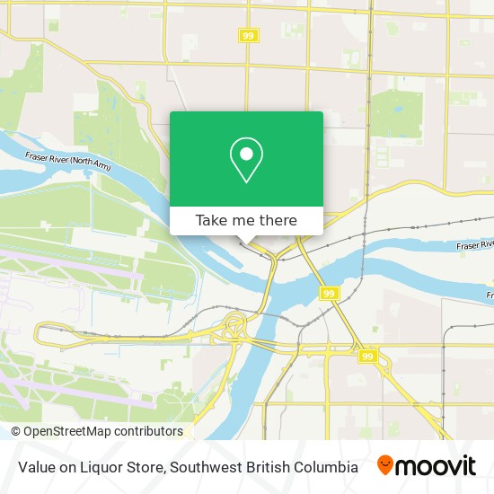 Value on Liquor Store map