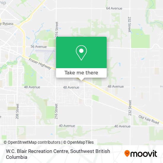 W.C. Blair Recreation Centre map