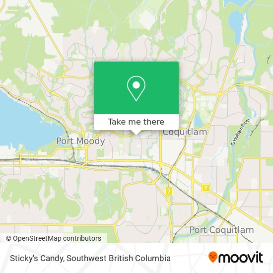 Sticky's Candy map