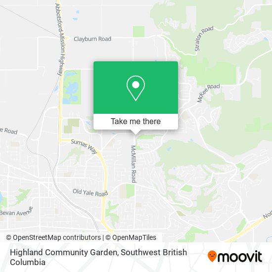 Highland Community Garden map