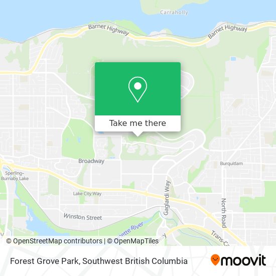Forest Grove Park map