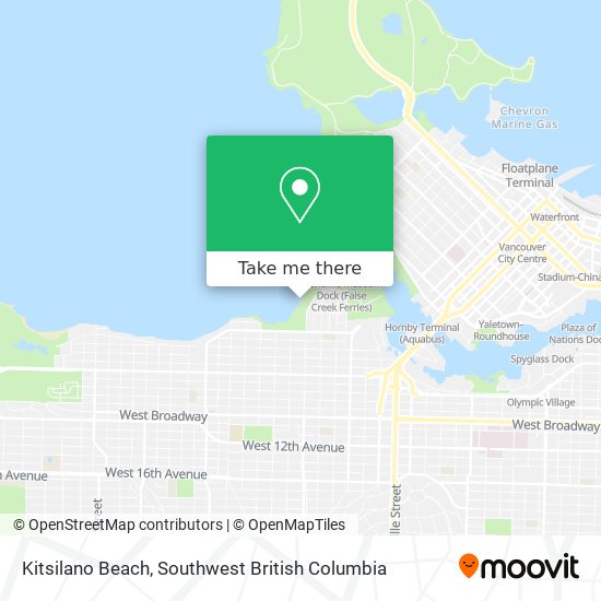 Kitsilano Beach map