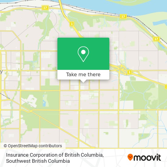 Insurance Corporation of British Columbia map