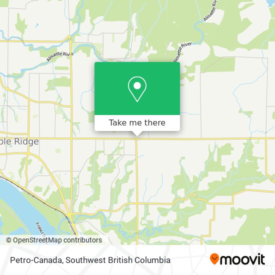 Petro-Canada map