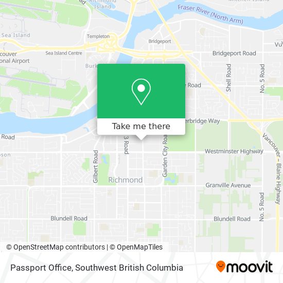 Passport Office map