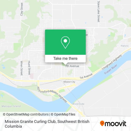 Mission Granite Curling Club map