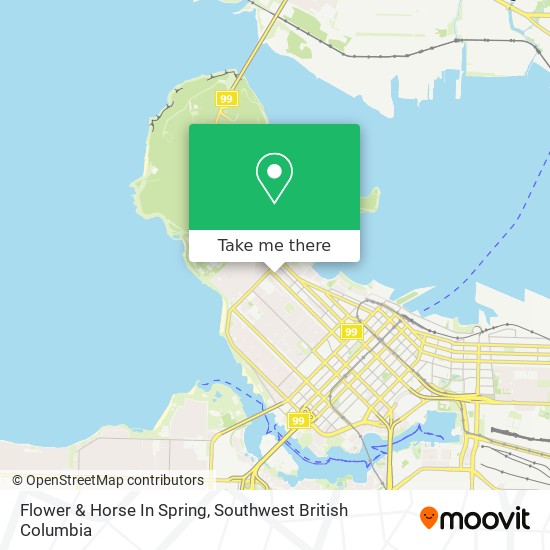 Flower & Horse In Spring map