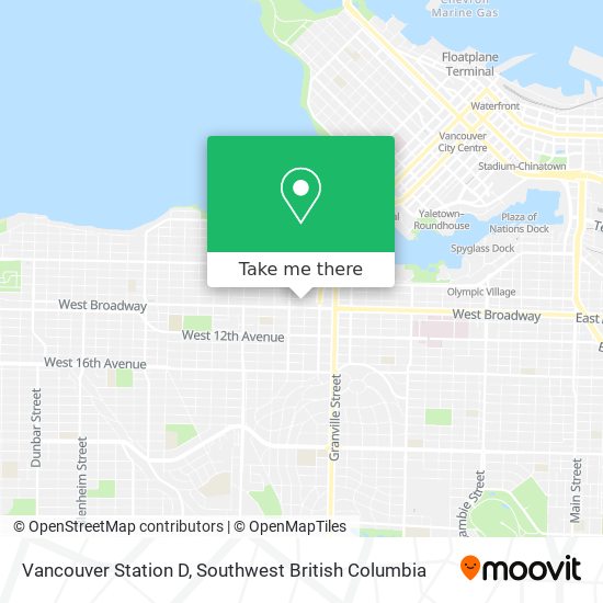 Vancouver Station D map