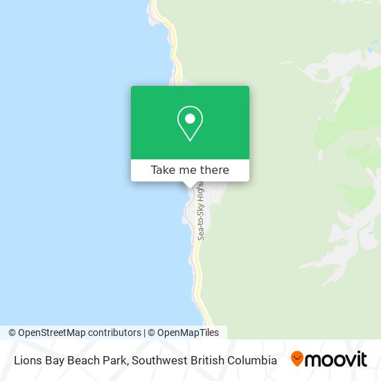 Lions Bay Beach Park map