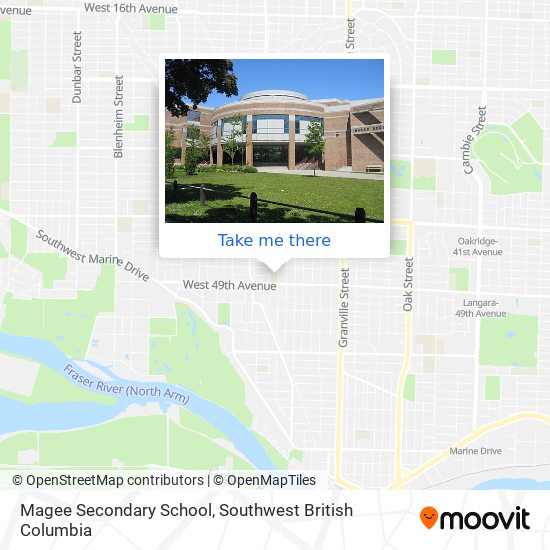 Magee Secondary School map