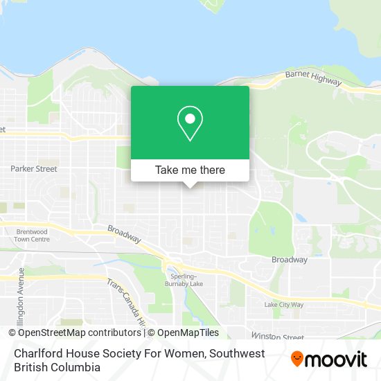 Charlford House Society For Women map