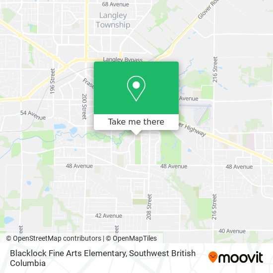 Blacklock Fine Arts Elementary map