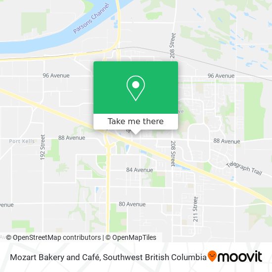 Mozart Bakery and Café map