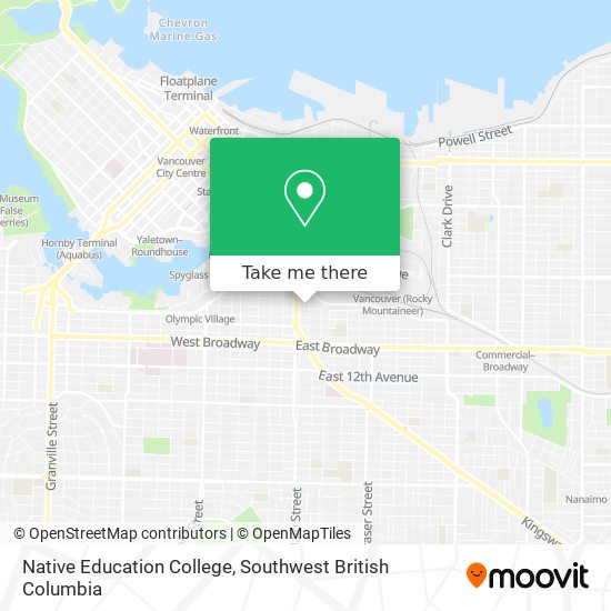 Native Education College map