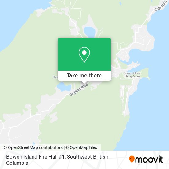 Bowen Island Fire Hall #1 map