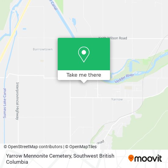 Yarrow Mennonite Cemetery plan