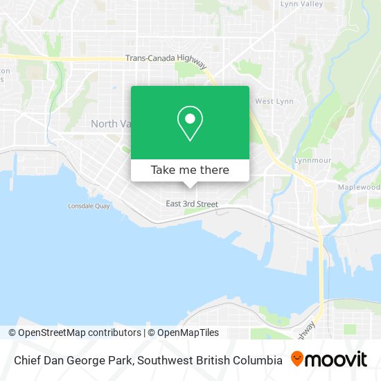 Chief Dan George Park map