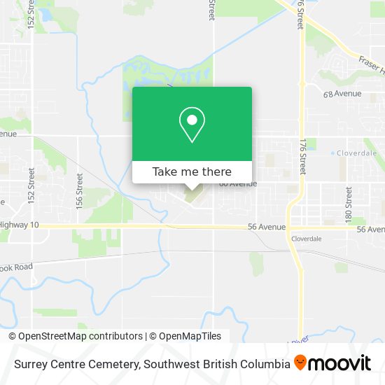 Surrey Centre Cemetery plan