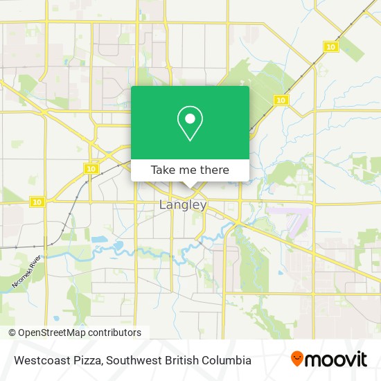 Westcoast Pizza map