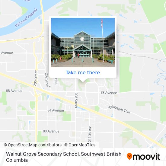 Walnut Grove Secondary School map