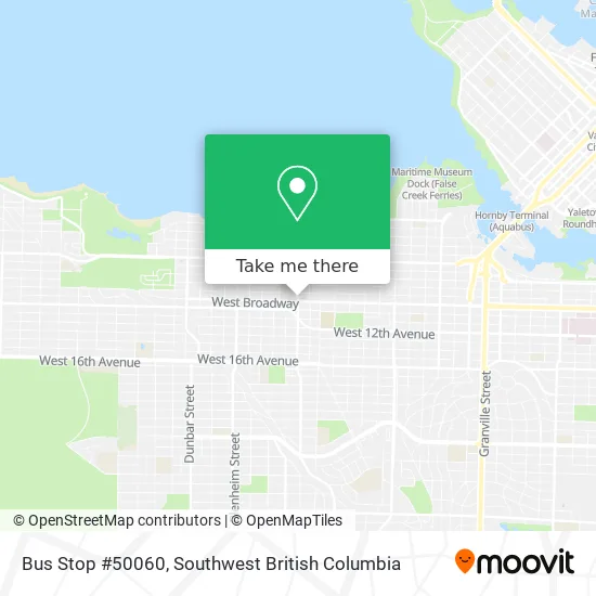 Bus Stop #50060 map