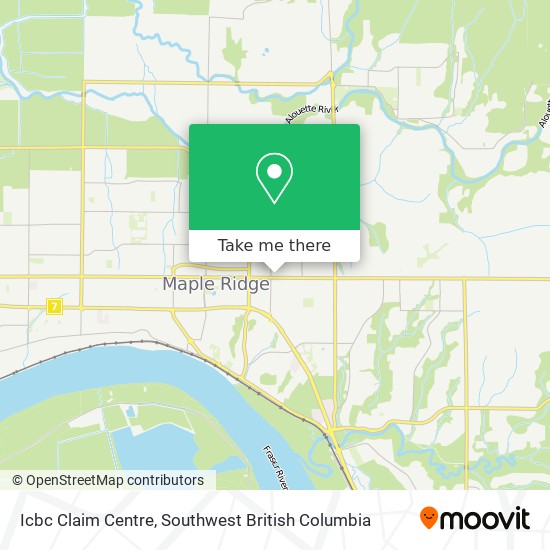 Icbc Claim Centre map