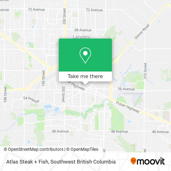 Atlas Steak + Fish map