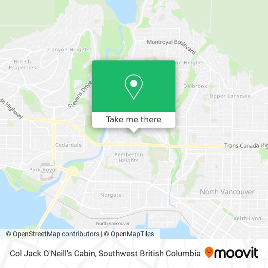 Col Jack O'Neill's Cabin map