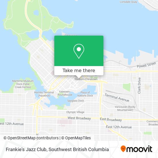 Frankie's Jazz Club plan