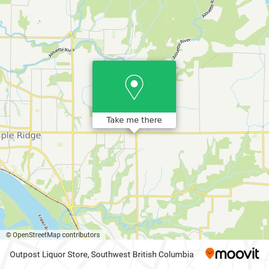 Outpost Liquor Store map