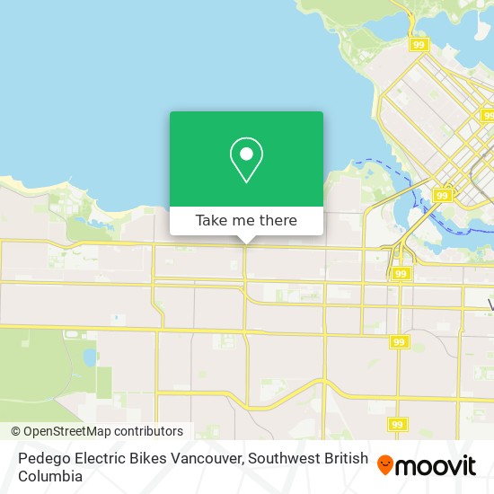 Pedego Electric Bikes Vancouver map