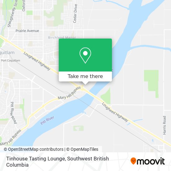 Tinhouse Tasting Lounge map