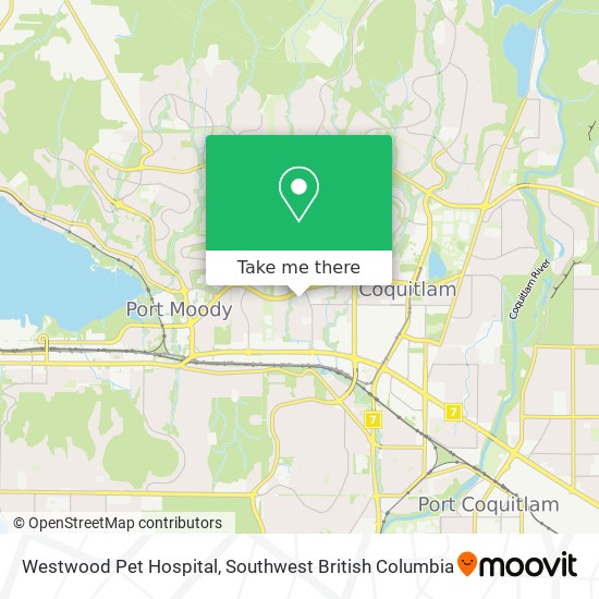 Westwood Pet Hospital map