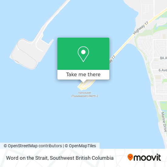 Word on the Strait map